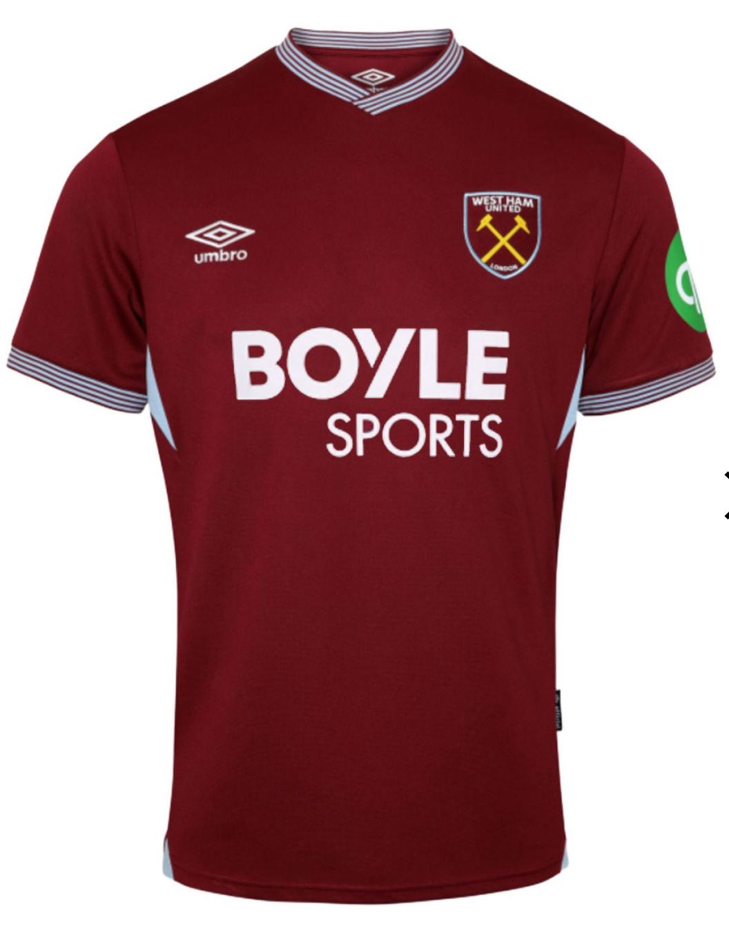 West ham United FC Maglia Home 25/26