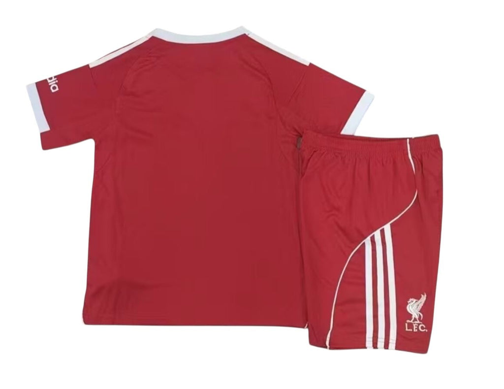 Liverpool FC 2025/25 mini kit Home strawberry red