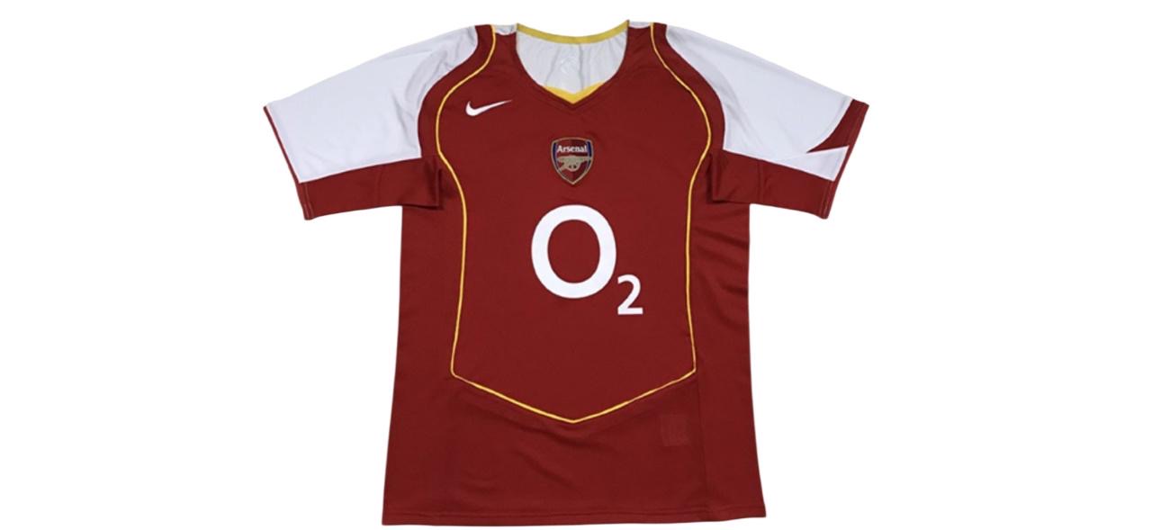 Arsenal maglia vintage home 2004/2005