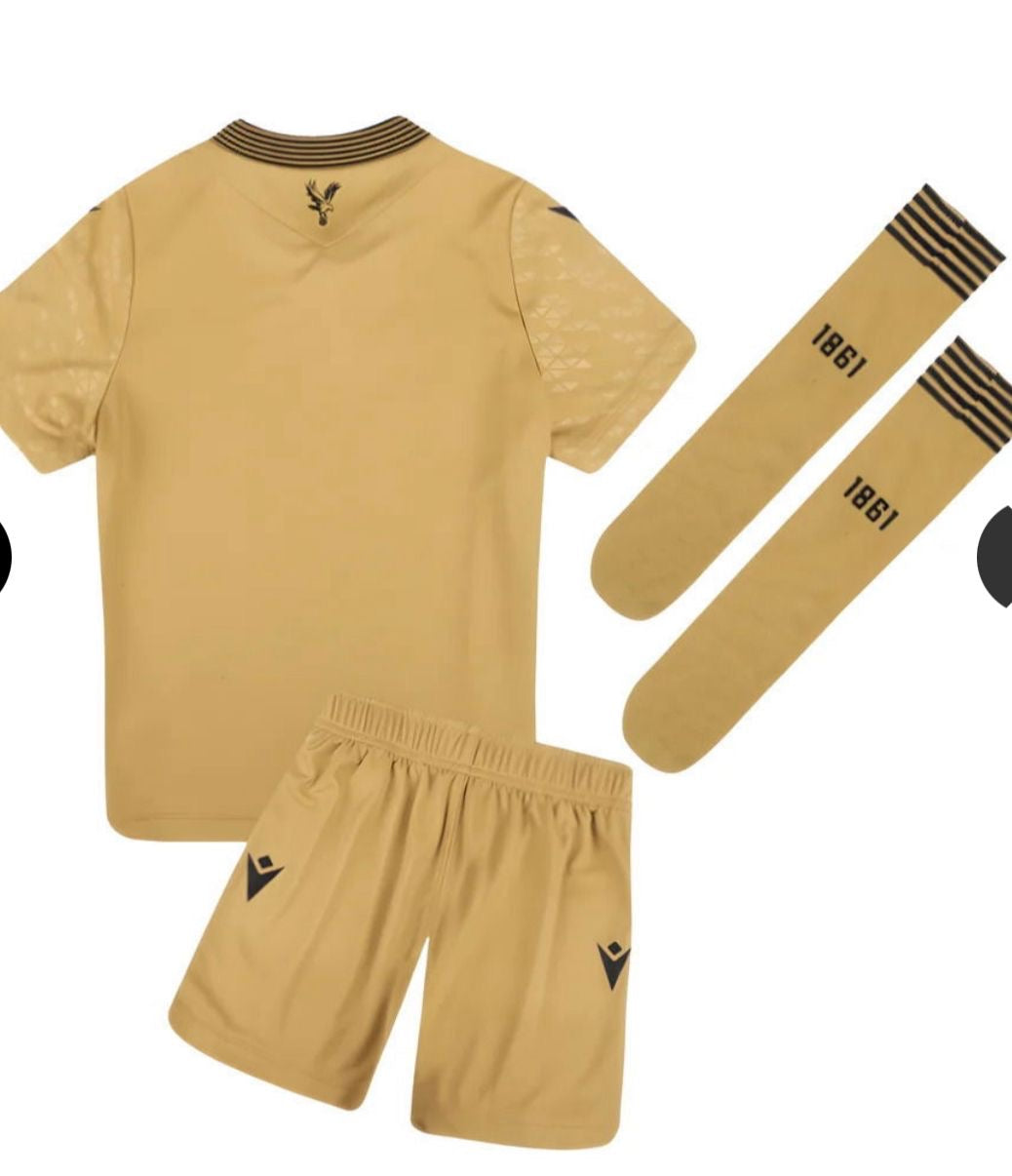 Crystal Palace FC mini kit Eagle Gold away 2025/26