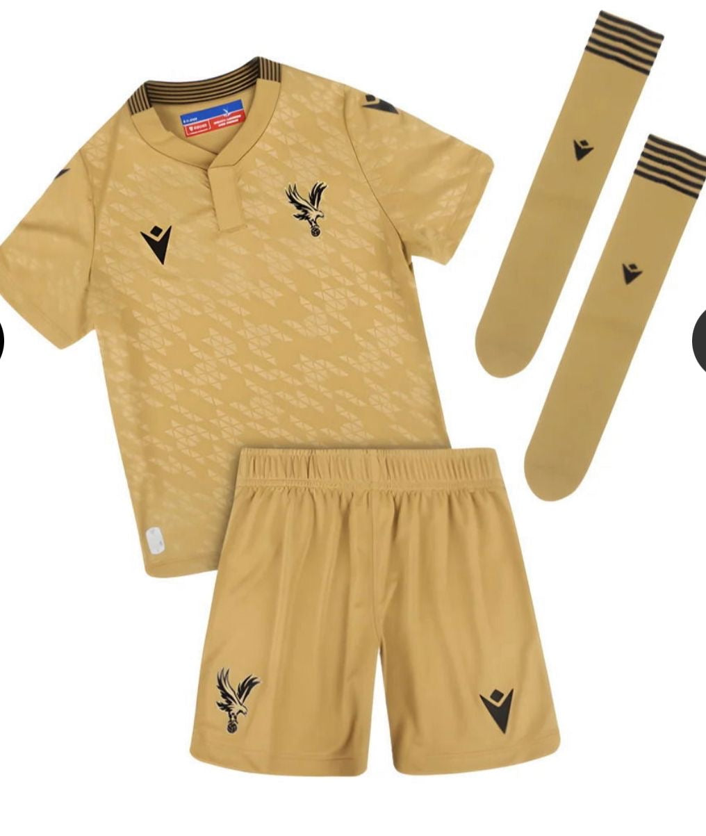 Crystal Palace FC mini kit Eagle Gold away 2025/26