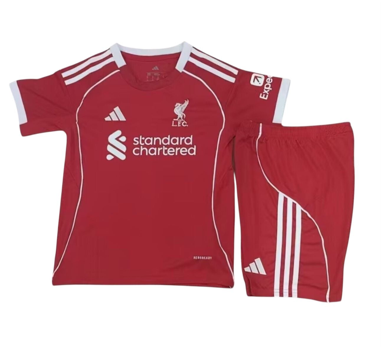 Liverpool FC 25/26 kit Home strawberry red